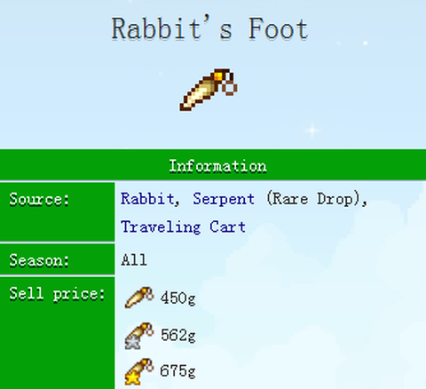 星露谷物语星兔脚什么[图1]